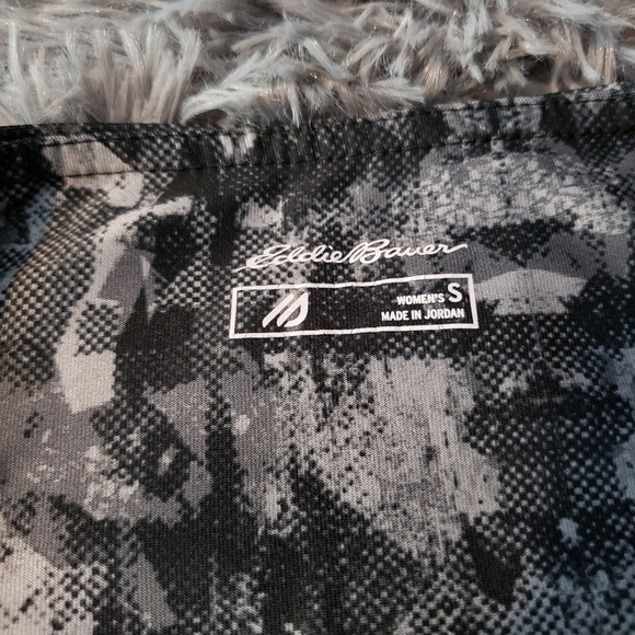 Eddie Bauer black/gray print leggings - Picture 7 of 7